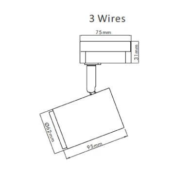 3A Lighting 15W LED Track Light TH15