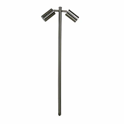 3A Lighting Double Head Garden Spike Light 1M