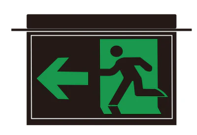 3A Lighting Exit Sign Blade Recessed
