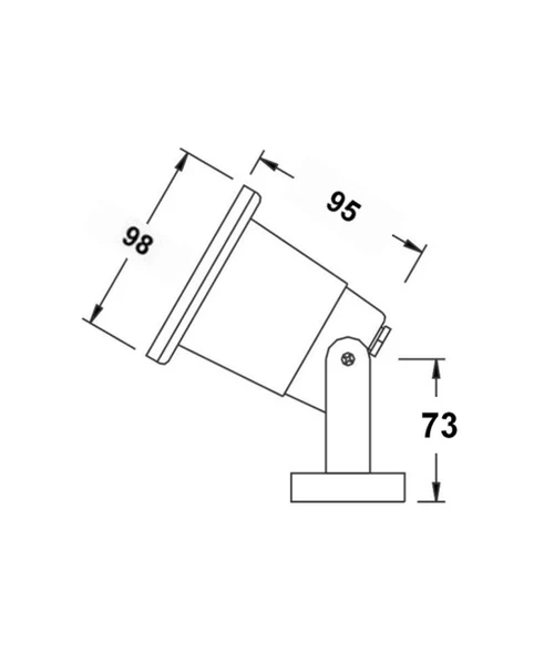 CLA Exterior Surface Mount Adjustable Pond Spot Light IP68