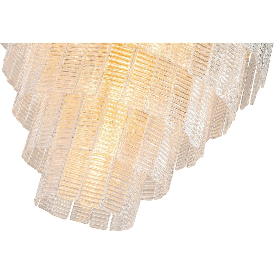 Lighting Inspirations Alara Medium 60cm 9 Light 5 Tier Chandelier Satin Brass