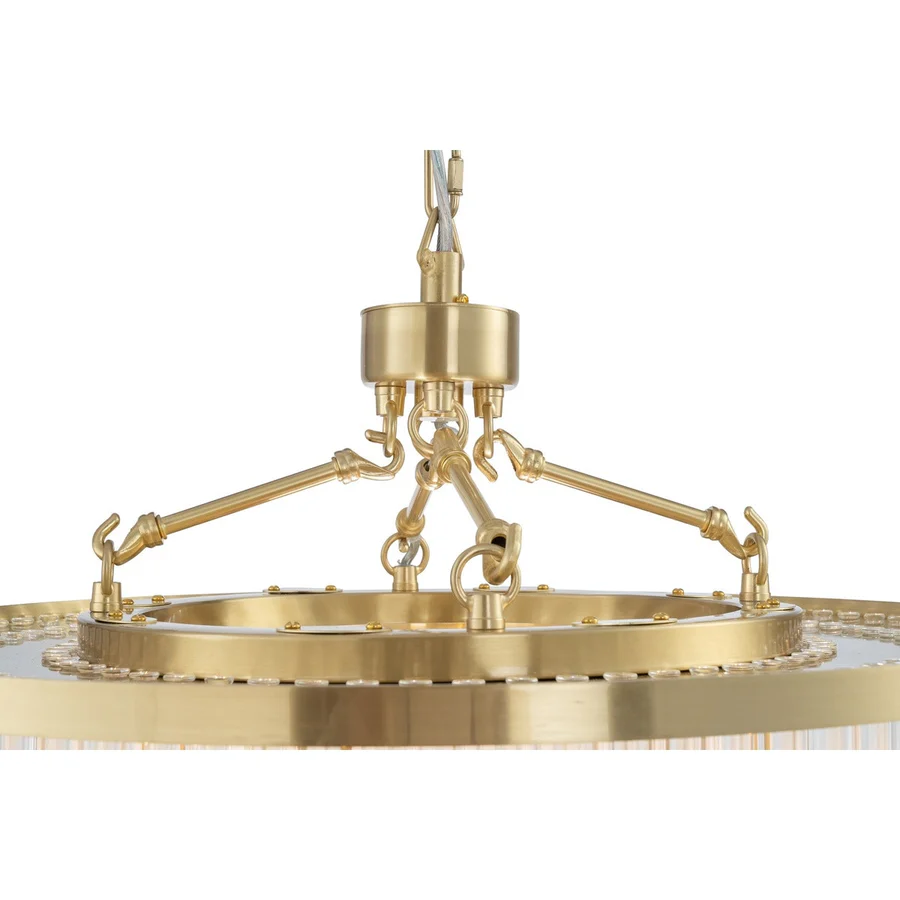 Lighting Inspirations Evangeline Medium 60cm 8 Light Chandelier Satin Brass