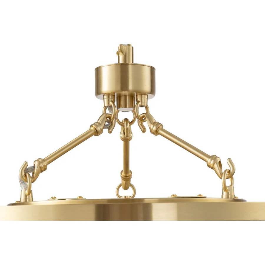 Lighting Inspirations Evangeline Small 45cm 6 Light Chandelier Satin Brass