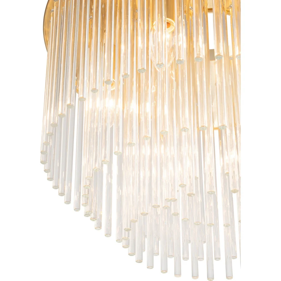 Lighting Inspirations Evangeline Small 45cm 6 Light Chandelier Satin Brass