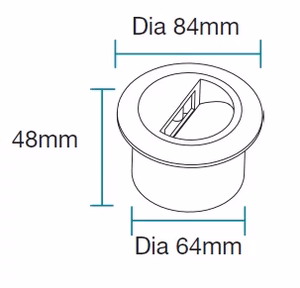 Martec Circa 3W Recessed LED Wall Light