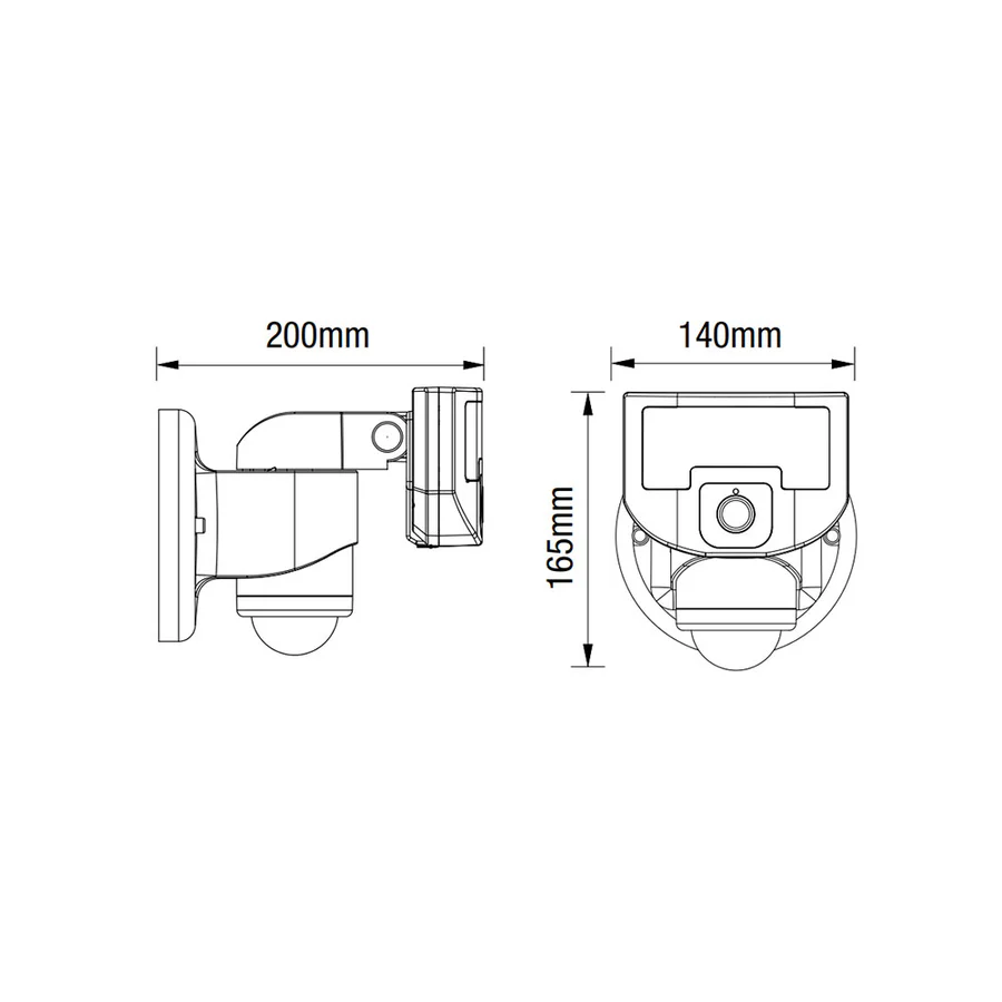 Martec Sentinel 24W LED Floodlight with Sensor & WIFI Camera