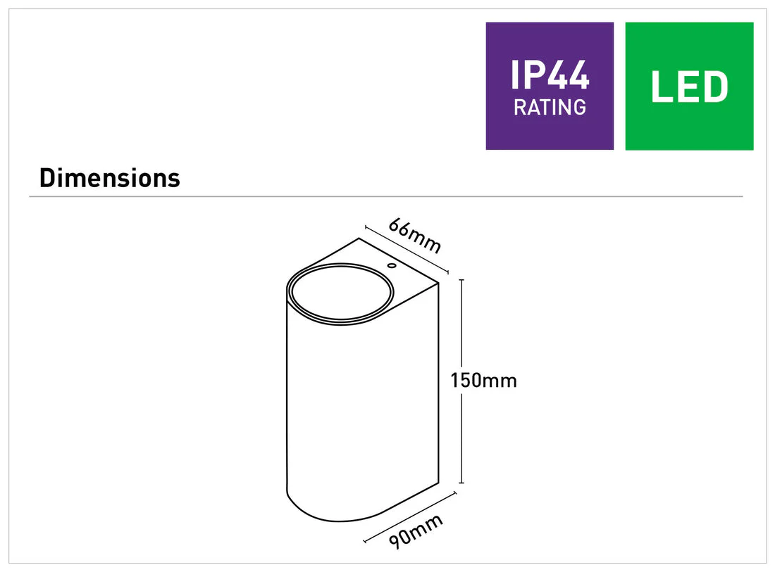 Mercator Marvin II Up Down Wall Light