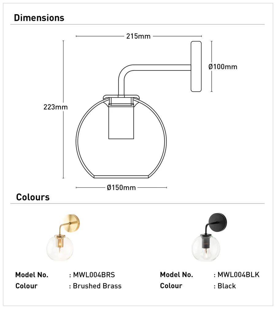 Mercator Sylvia Wall Lamp