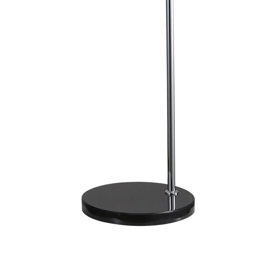 Oriel Marmo Chrome Arc Floor Lamp with Marble Base