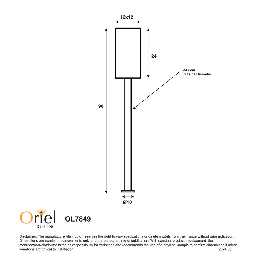Oriel Pandora Bollard Light