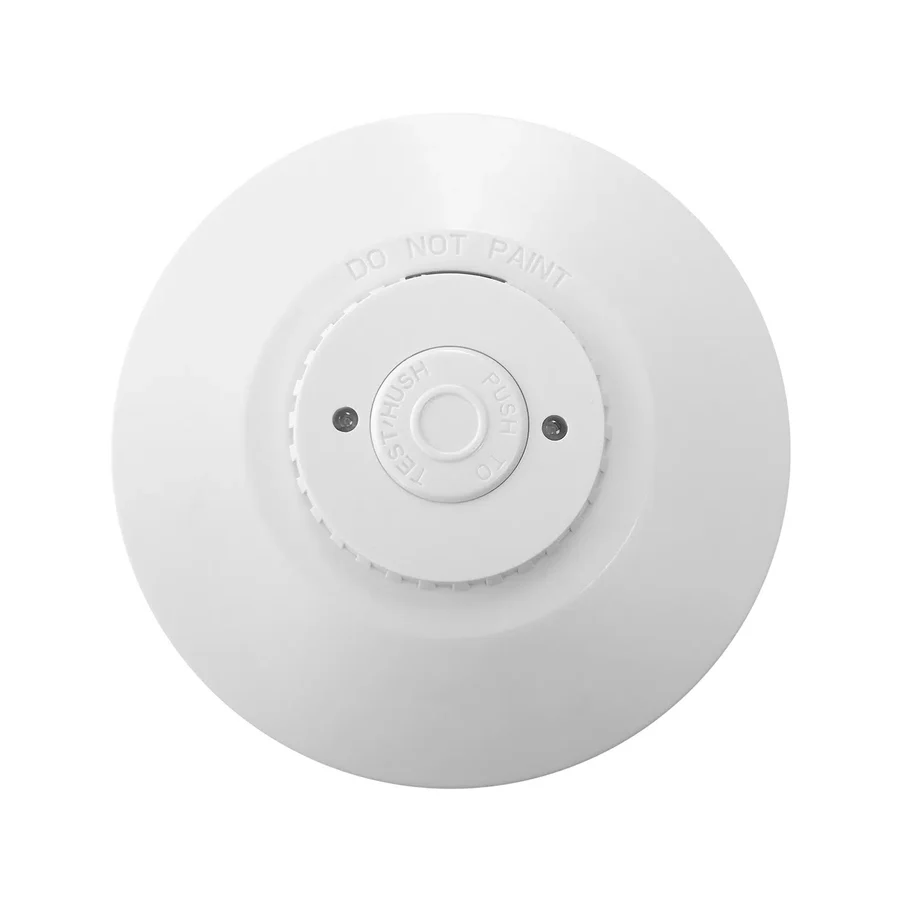 Red 240v Smoke Alarm with 9v Battery Back-up