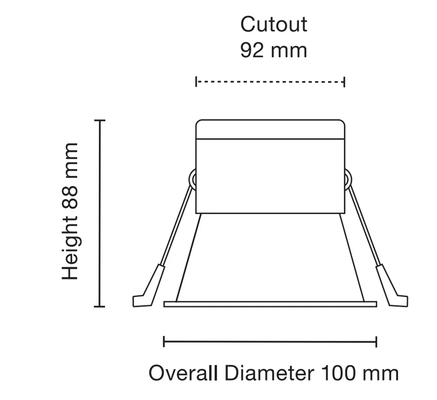 Trend Econoled ER7 7W Tri-colur Recessed COB LED Downlight